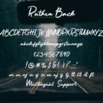 Ruthen Back Font Poster 9