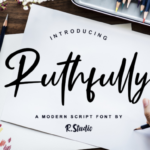 Ruthfully Font Poster 1