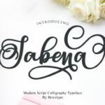 Sabena Script Font Poster 1