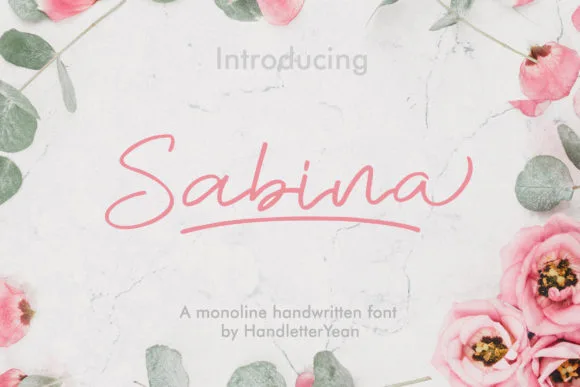 Sabina Font Sabina Font Poster 1