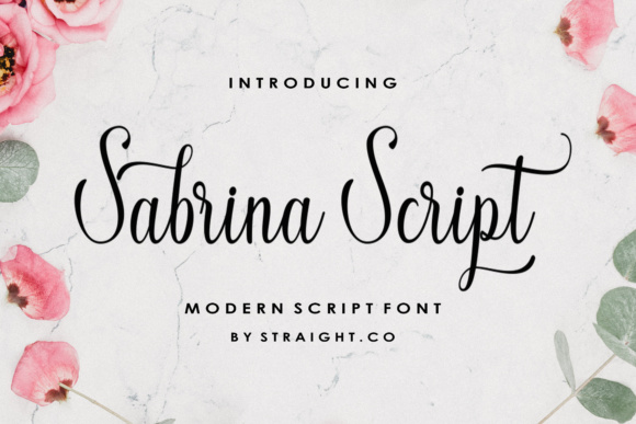 Sabrina Script Font Poster 1