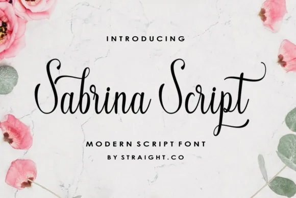 Sabrina Script Font Sabrina Script Font Poster 1