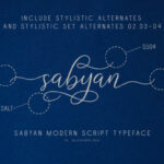 Sabyan Font Poster 5