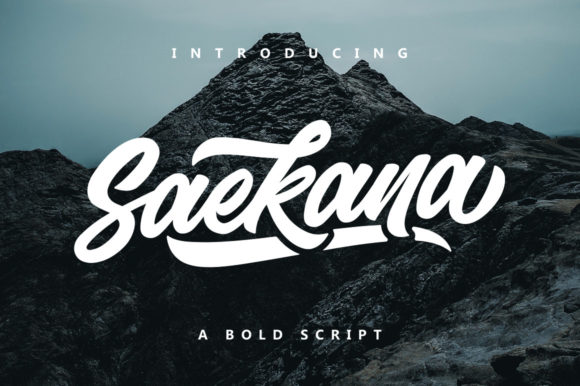 Saekana Script Font