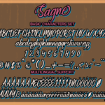 Sagne Font Poster 2