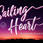 Sailing Heart Font Poster 1