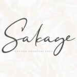 Sakage Font Poster 1