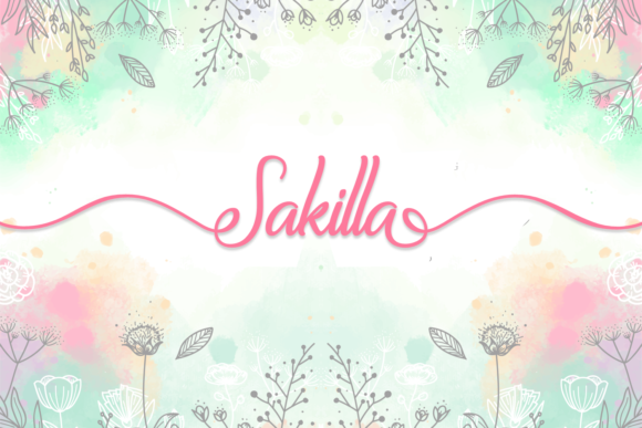 Sakilla Font Poster 1