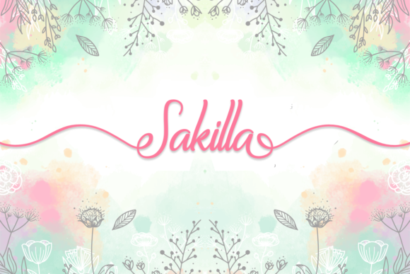Sakilla Font Sakilla Font Poster 1