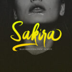 Sakira Script Font Poster 1