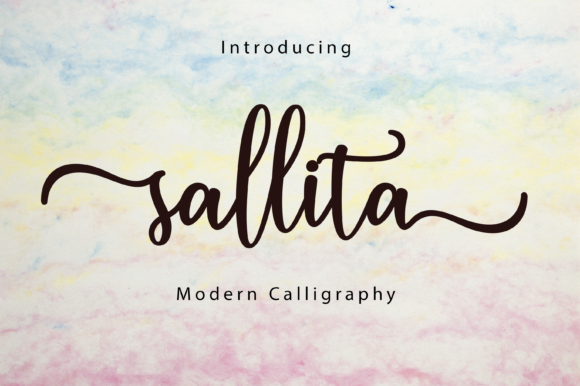 Sallita Script Font Poster 1
