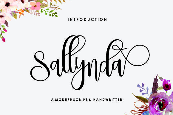 Sallynda Script Font Poster 1