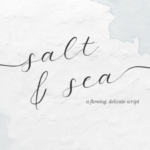 Salt and Sea Font Poster 1