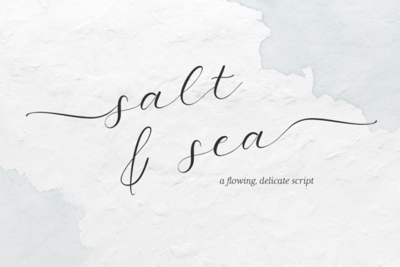 Salt and Sea Font Poster 1