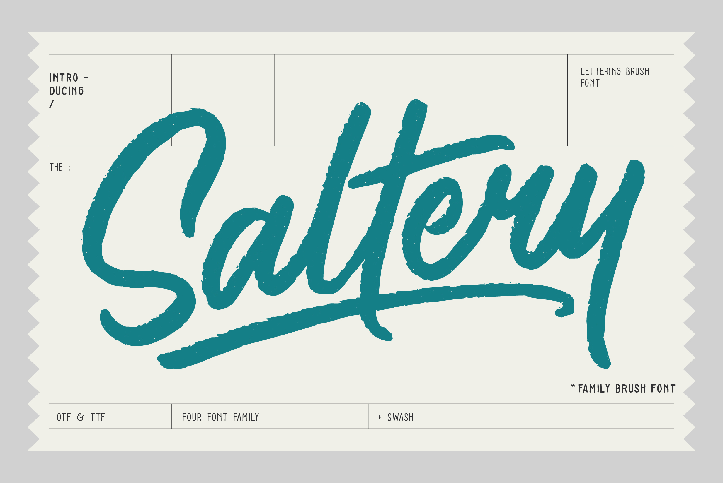 Saltery Font Poster 1