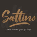 Saltino Script Font Poster 1