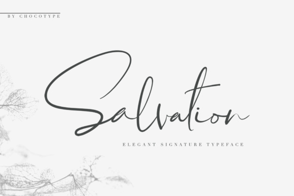 Salvation Font Poster 1