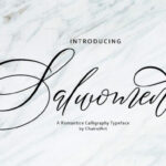 Salwomen Script Font Poster 1