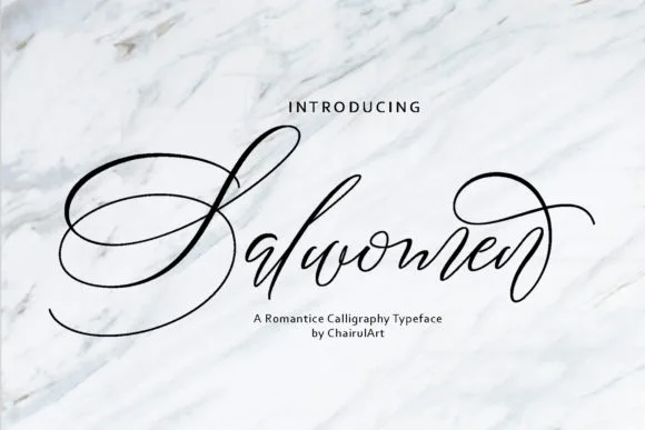 Salwomen Script Font Poster 1