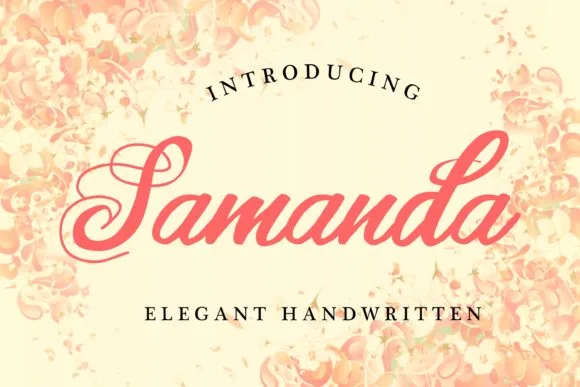 Samanda Font Samanda Font Poster 1