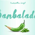 Sambalado Script Font Poster 1