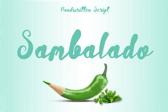 Sambalado Script Font Poster 1