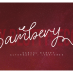 Sambery Font Poster 1