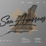 San Andreas Font Poster 1