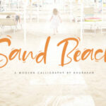 Sand Beach Font Poster 1