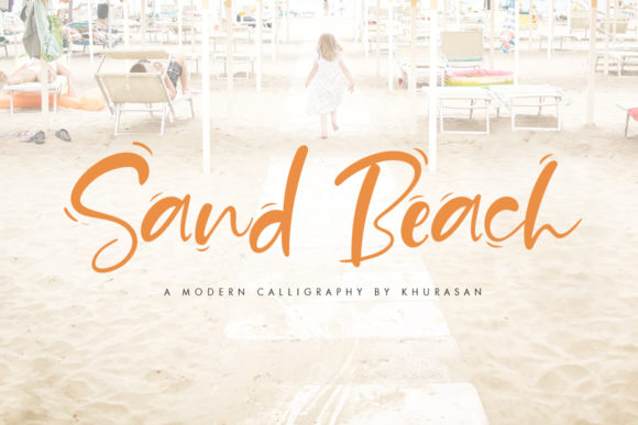 Sand Beach Font Poster 1