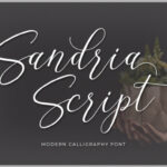 Sandria Script Font Poster 10