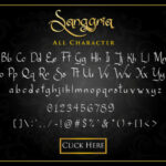 Sanggria Font Poster 2
