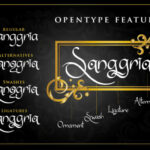 Sanggria Font Poster 4