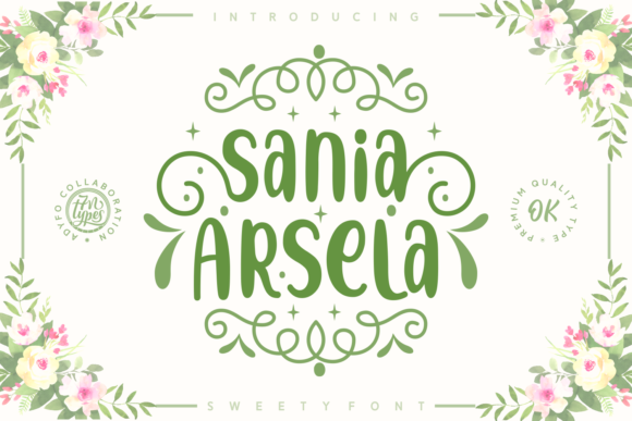 Sania Arsela Font Sania Arsela Font Poster 1