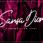 Sansa Dior Font Poster 1