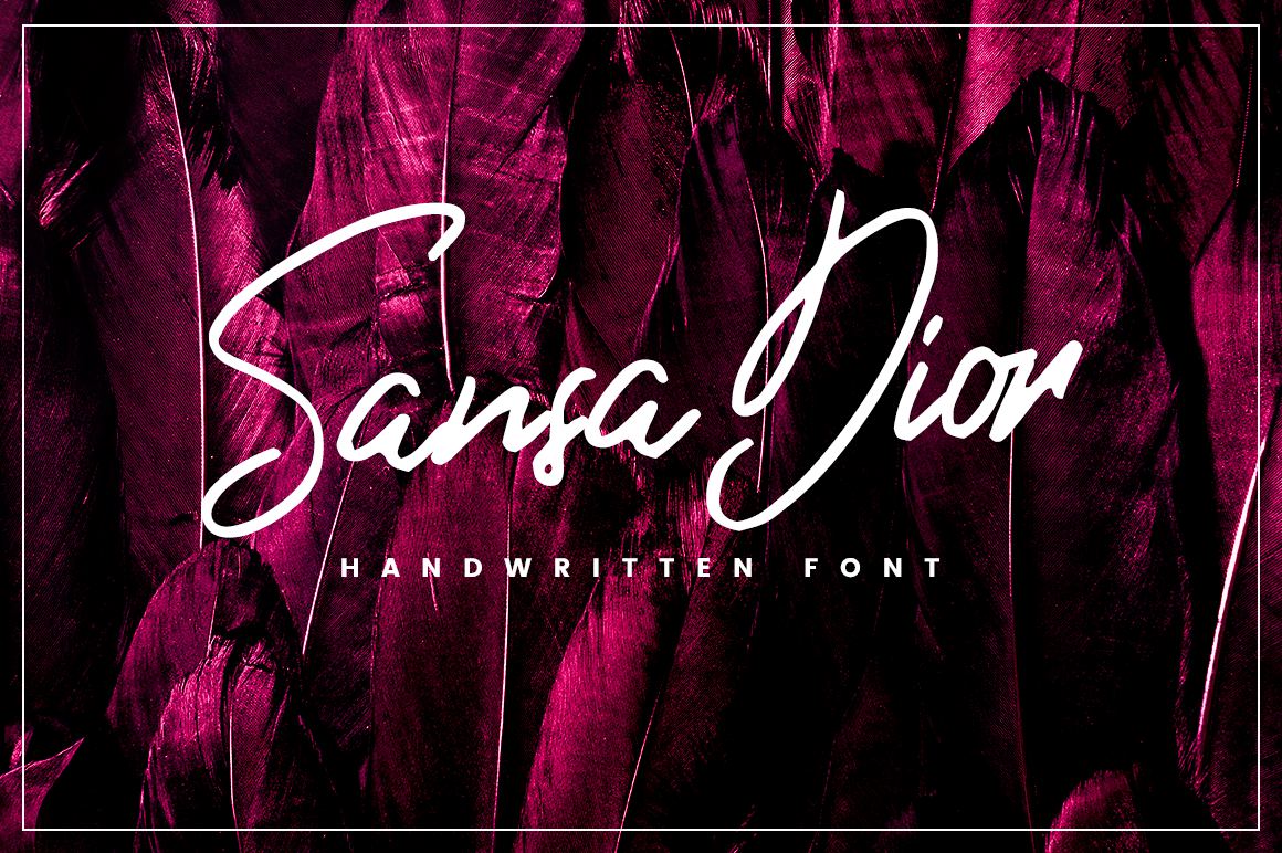 Sansa Dior Font Poster 1