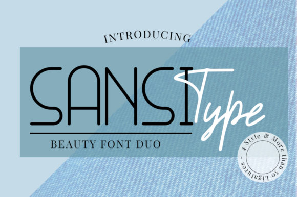 Sansi Type Duo Font Poster 1