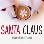 Santa Claus Font Poster 1