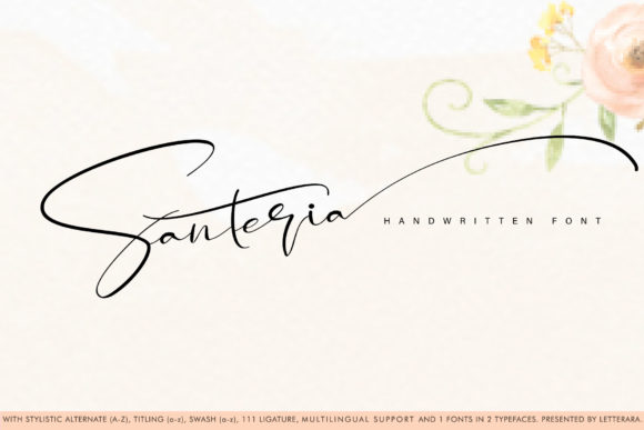 Santeria Font Poster 1