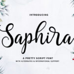 Saphira Font Poster 1