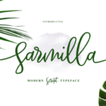 Sarmilla Script Font Poster 1