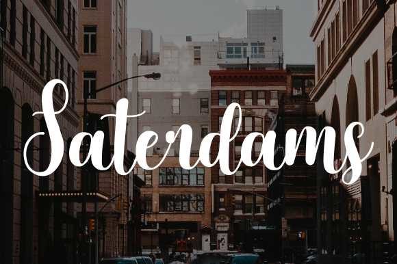 Saterdams Font Poster 1