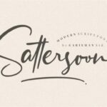 Sattersoon Font Poster 1