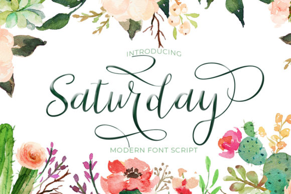 Saturday Font Poster 1