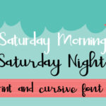 Saturday Duo Font Poster 1