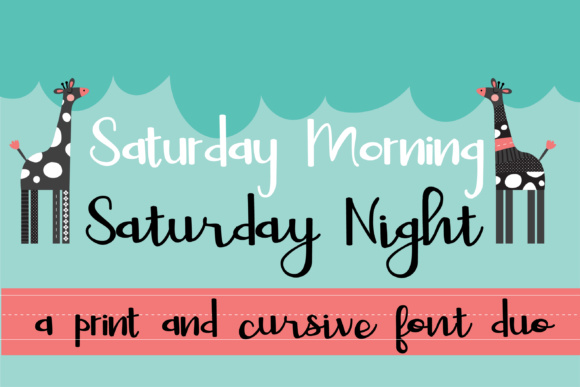 Saturday Duo Font Poster 1