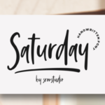 Saturday Vibes Font Poster 1