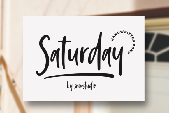 Saturday Vibes Font Poster 1