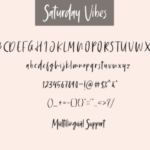 Saturday Vibes Font Poster 10