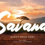 Savana Font Poster 1